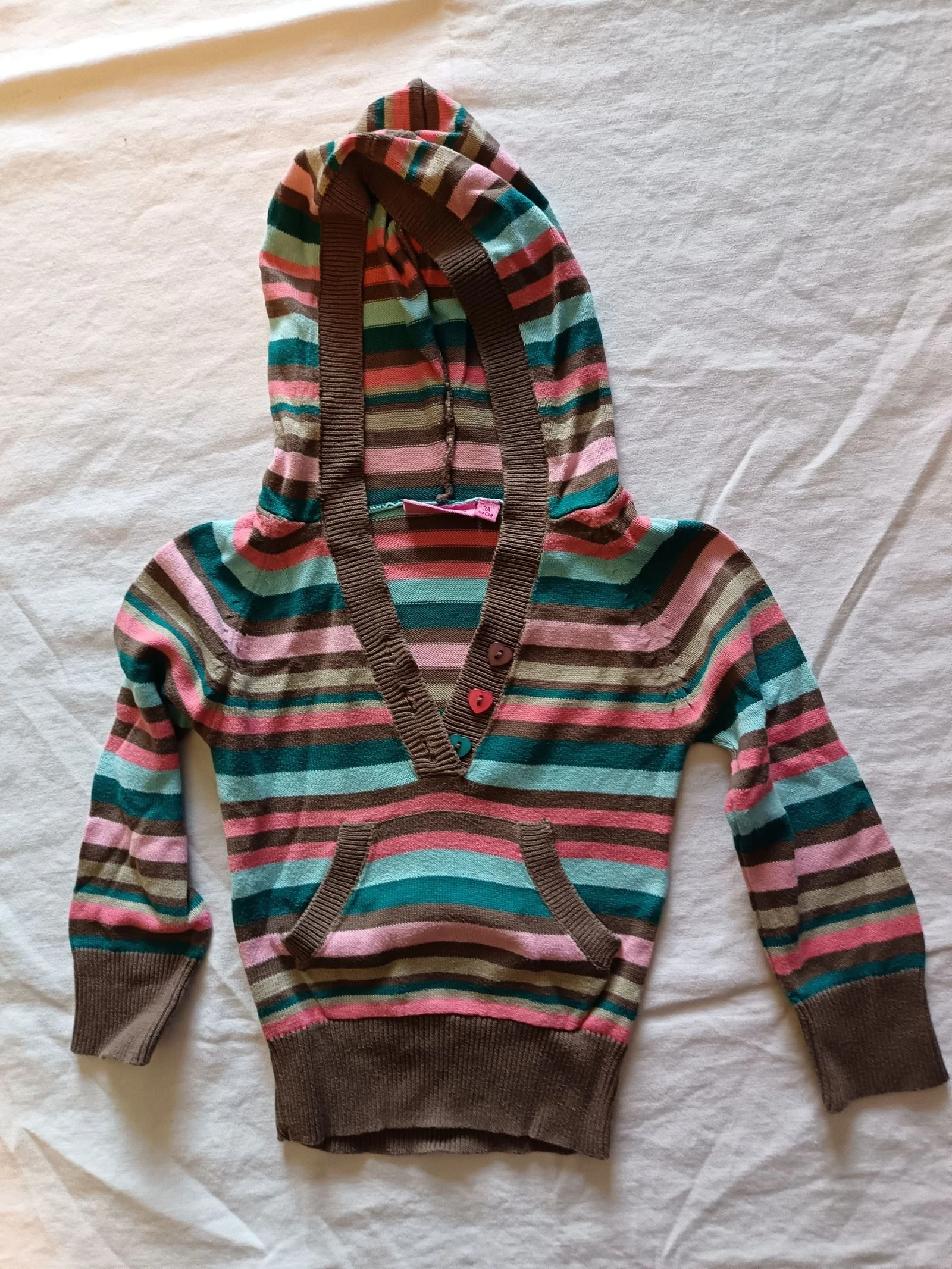 Pull à capuche rayé NKY 3 ans 94 cm